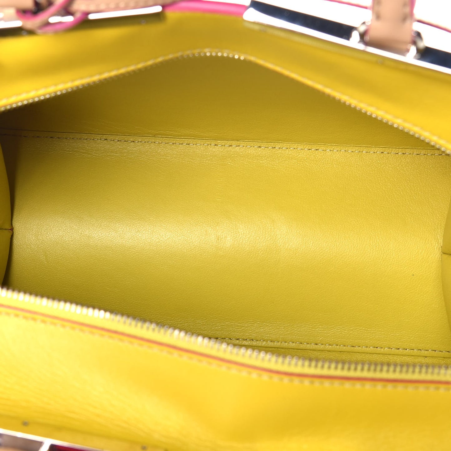 Vitello Dolce Shiny Nappa Petite 3Jours Tote Cuoio Lime