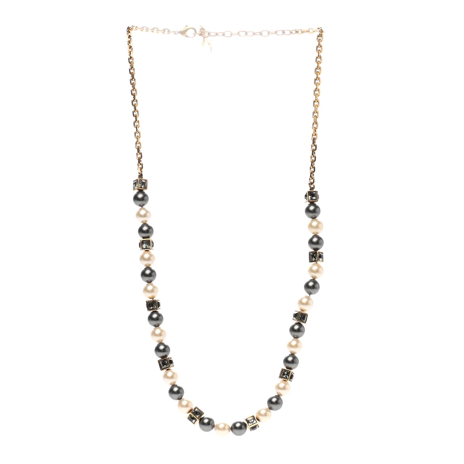 Louis Vuitton Pearl Crystal Cry Me A River Short Necklace 3 of 4