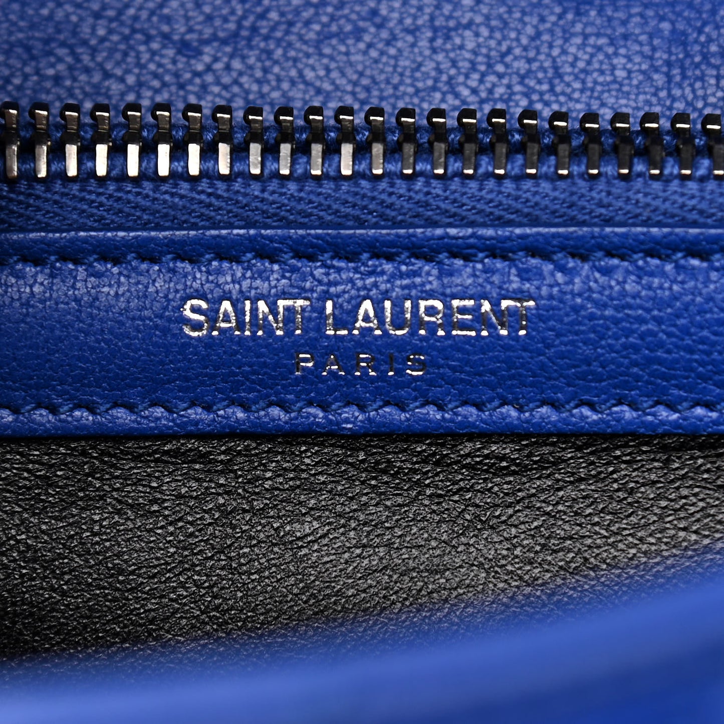 Sheepskin Matelasse Chevron Monogram Medium College Bag Royal Blue