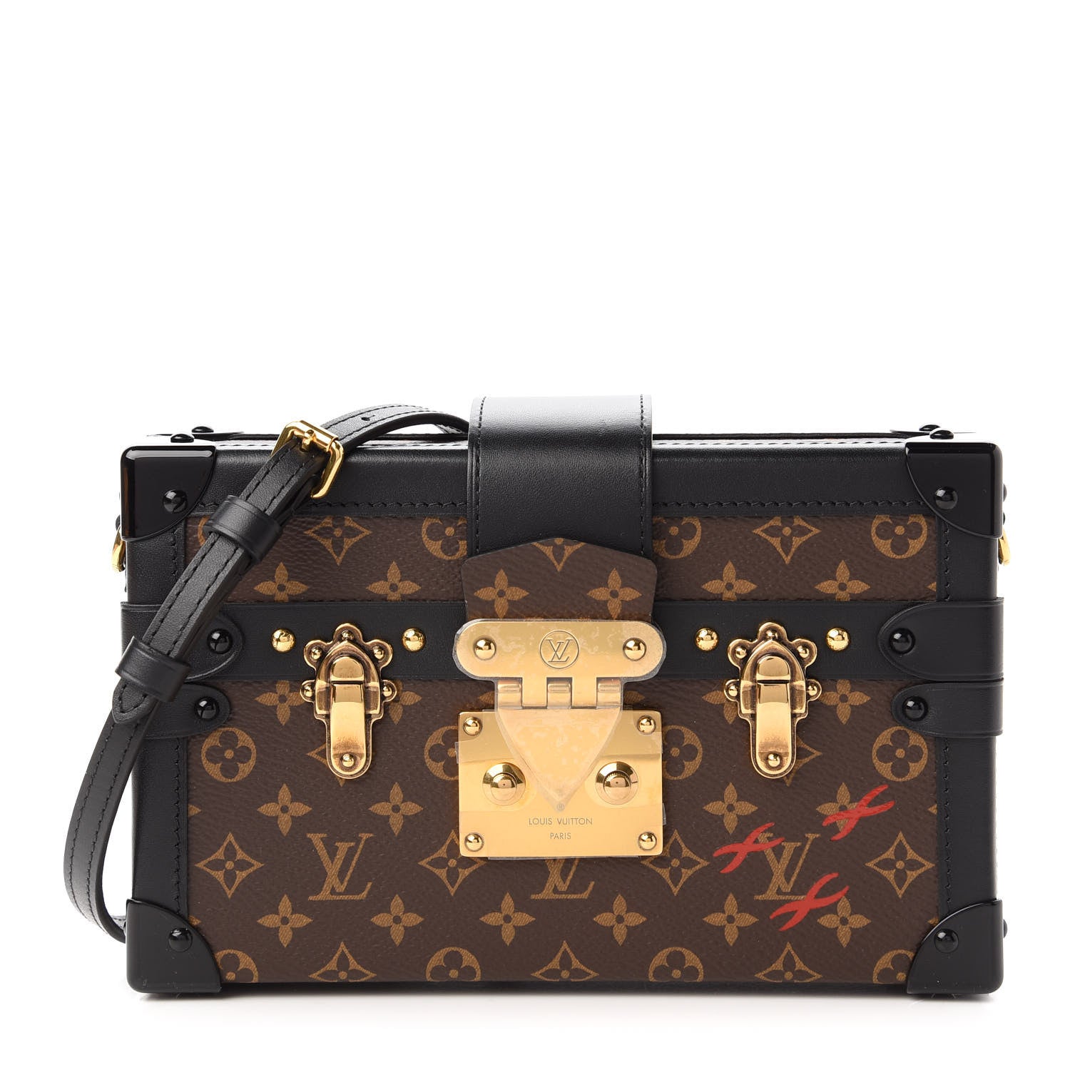 Louis Vuitton Monogram Petite Malle Black 1 of 10