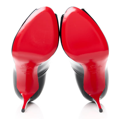 Christian Louboutin Patent New Very Prive 120 Pumps 36.5 Black Red 5 of 8