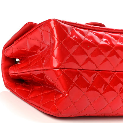 Chanel Patent Quilted Accordion Reissue 2.55 Flap Red 9 of 11