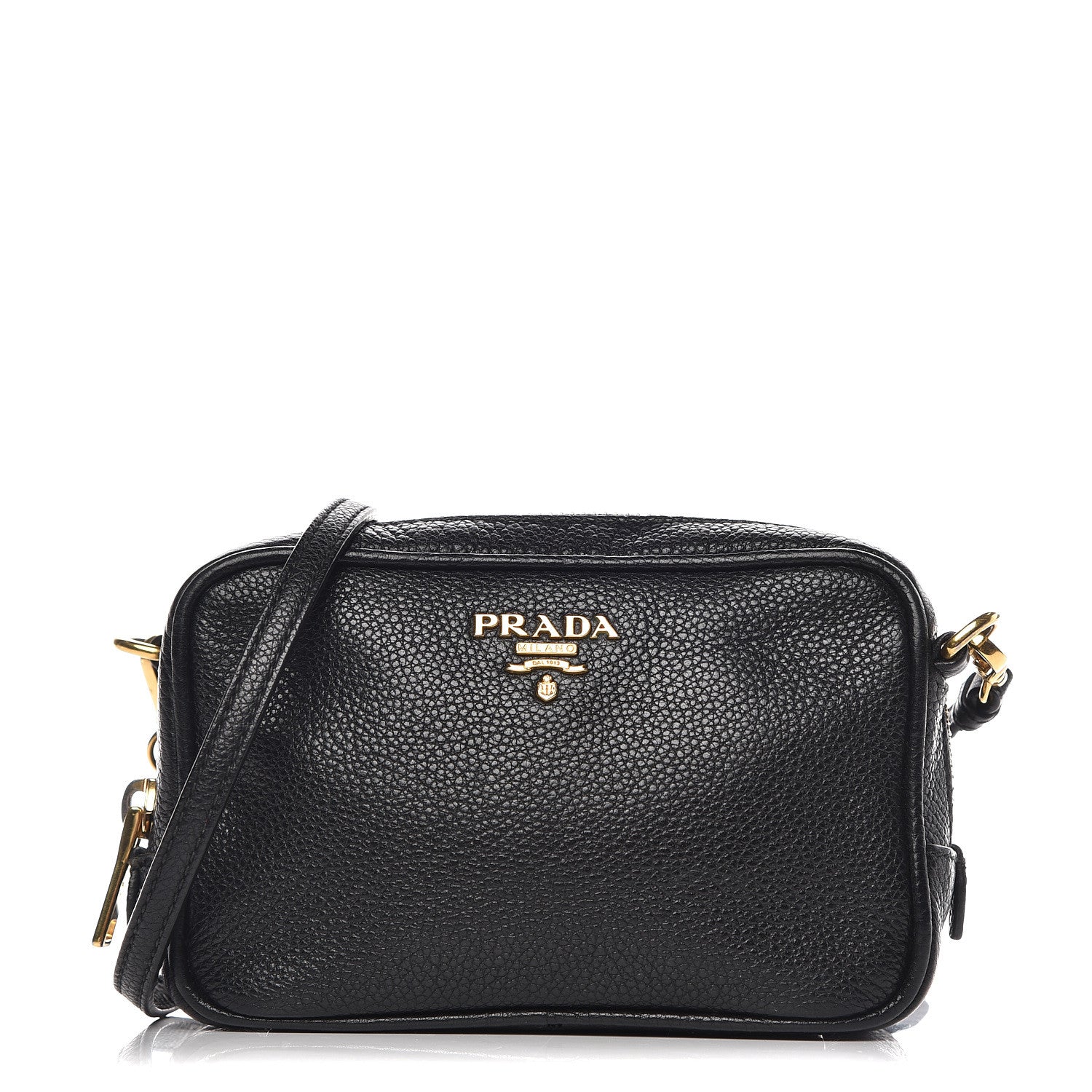 Prada Vitello Daino Mini Camera Crossbody Black 1 of 11