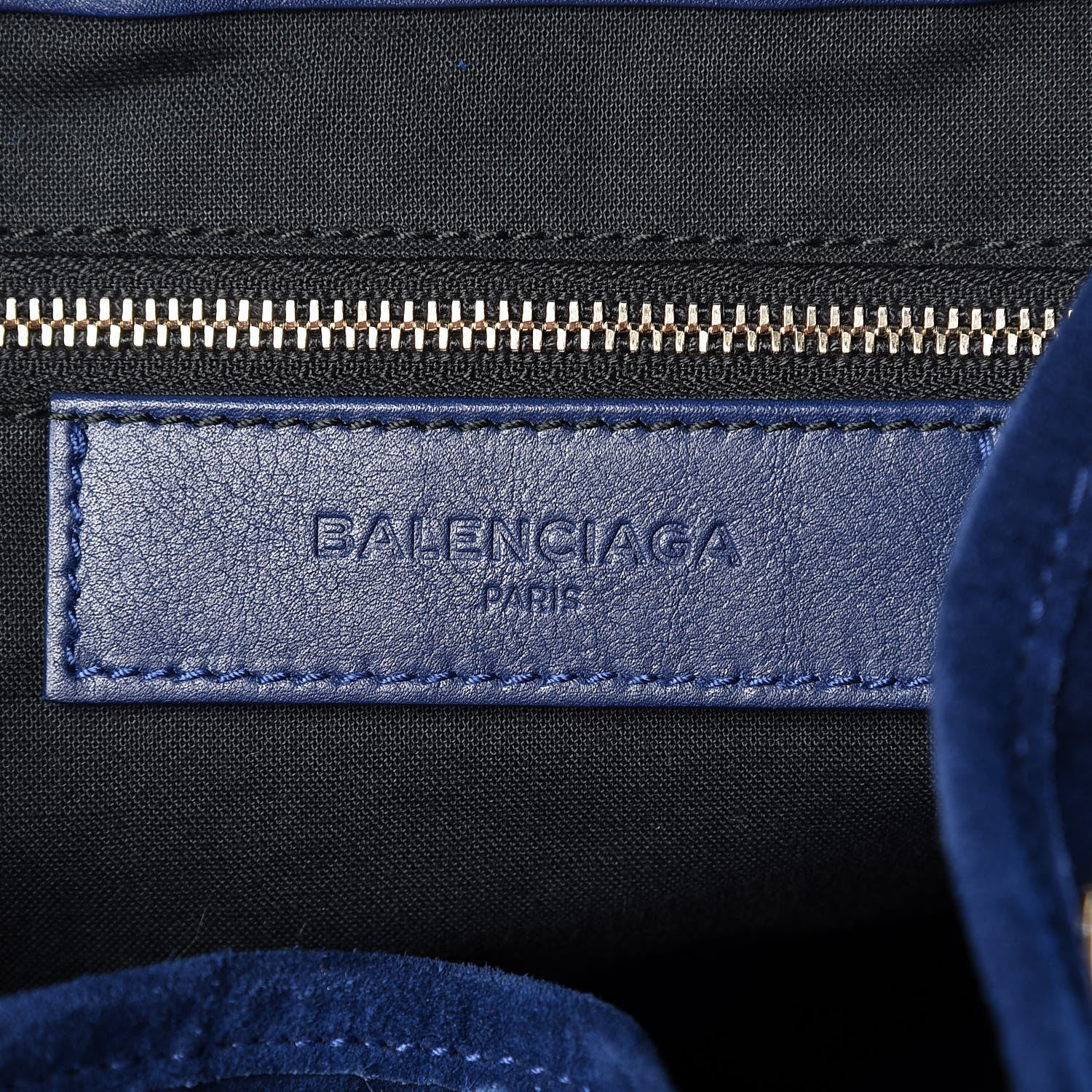 Balenciaga Baby Daim Suede Classic Hardware Traveler Backpack Bleu Pacifique 6 of 9