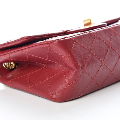 Chanel Aged Calfskin Quilted 2.55 Reissue Mini Flap Red 5 of 10