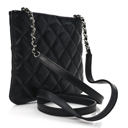 Chanel Lambskin Quilted Crossbody Bag Black 3 of 8