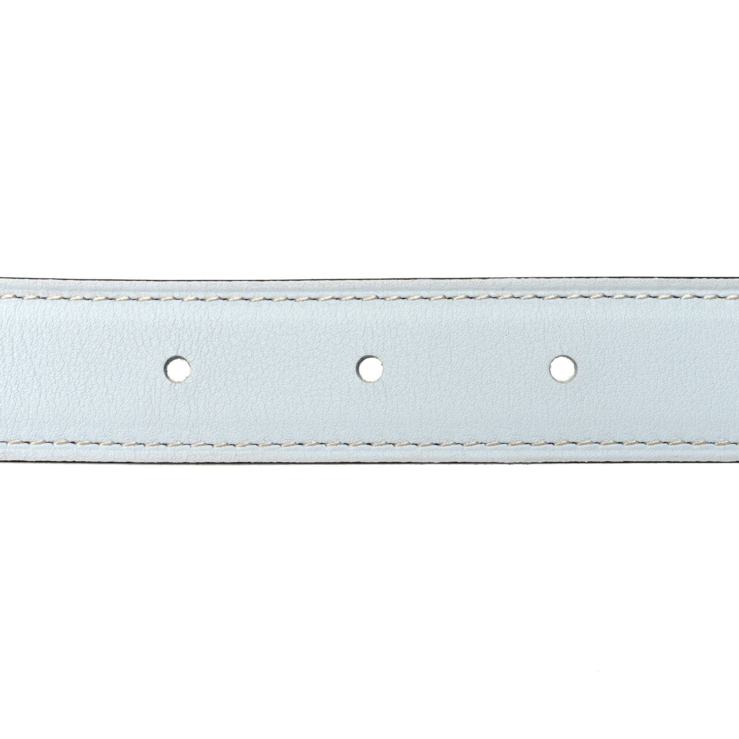 Hermes Epsom Swift 24mm Guilloche H Belt 85 34 Bleu Brume Celeste 3 of 5