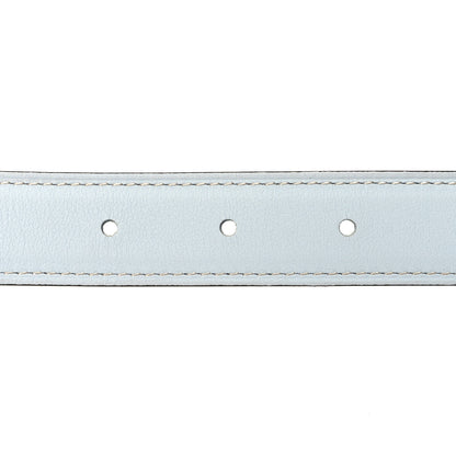Hermes Epsom Swift 24mm Guilloche H Belt 85 34 Bleu Brume Celeste 3 of 5