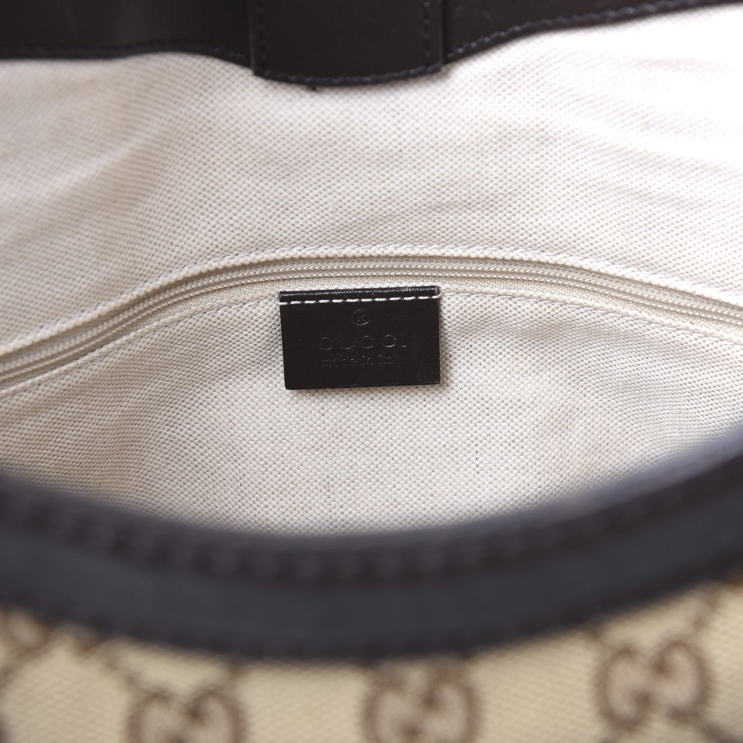 Monogram Medium Sukey Tote Beige Ebony Black