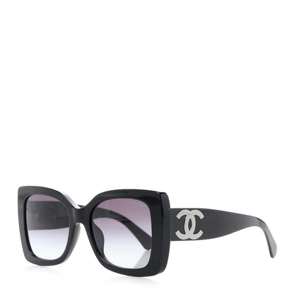 Chanel Square Polarized CC Sunglasses 5494-A Black 1 of 7