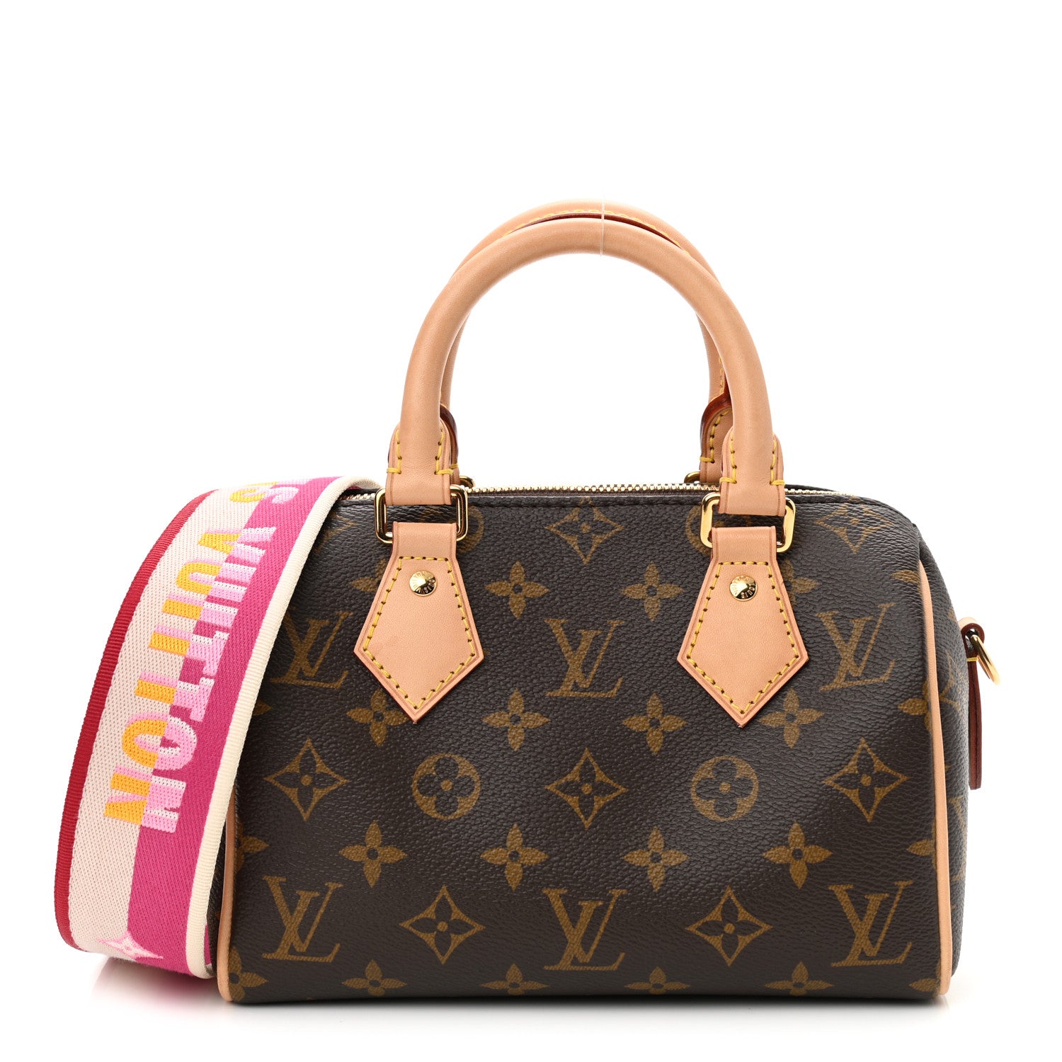 Louis Vuitton Monogram Speedy Bandouliere 20 Fuchsia 1 of 14