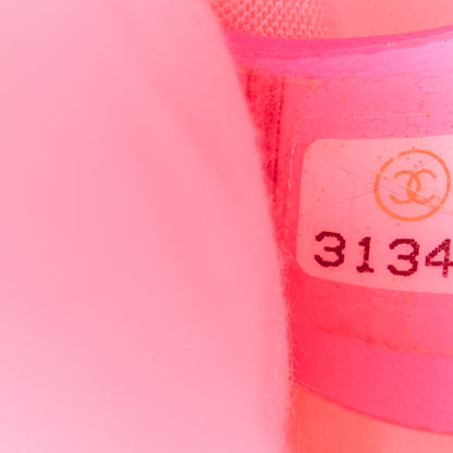 Chanel Denim Quilted Small Messenger Flap Neon Pink 8 of 12