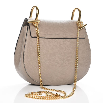 Chloe Grained Lambskin Mini Drew Shoulder Bag Motty Grey 3 of 6