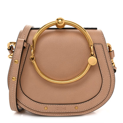 Chloe Calfskin Suede Small Nile Bracelet Bag Bleached Brown 1 of 9