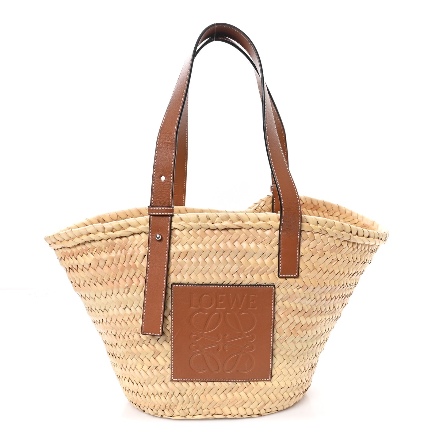 Raffia Large Basket Tote Bag Natural Tan