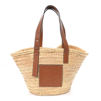 Loewe Raffia Large Basket Tote Bag Natural Tan 1 of 12