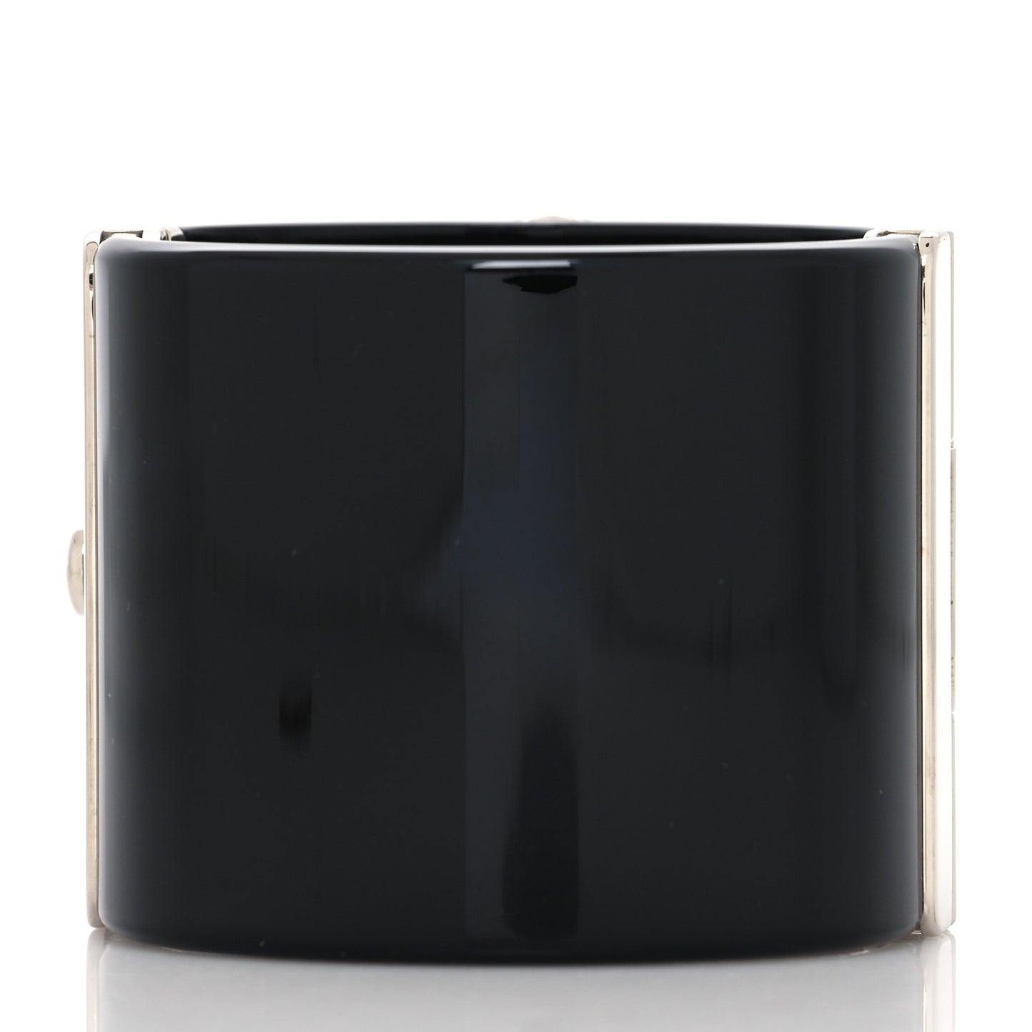 Resin Baguette Crystal CC Cuff Black