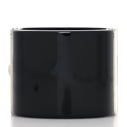 Chanel Resin Baguette Crystal CC Cuff Black 3 of 5