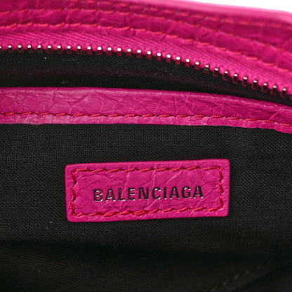 Balenciaga Agneau Classic Silver Hardware Nano City Fuchsia 6 of 10