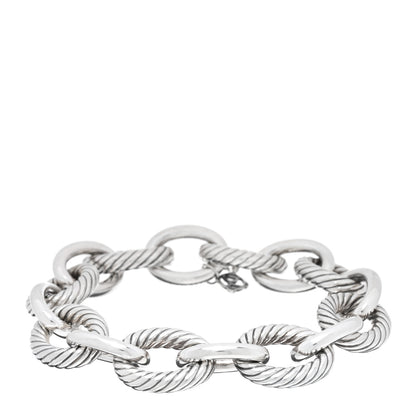 David Yurman Sterling Silver 17mm Extra Large Oval Link Bracelet 1 of 3