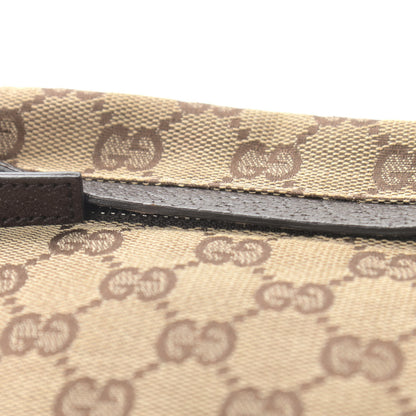 Gucci GG Monogram Web Double Pocket Belt Bag Dark Brown 14 of 16