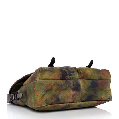 Chanel Washed Toile Large Graffiti On The Pavements Messenger Khaki Multicolor 3 of 8