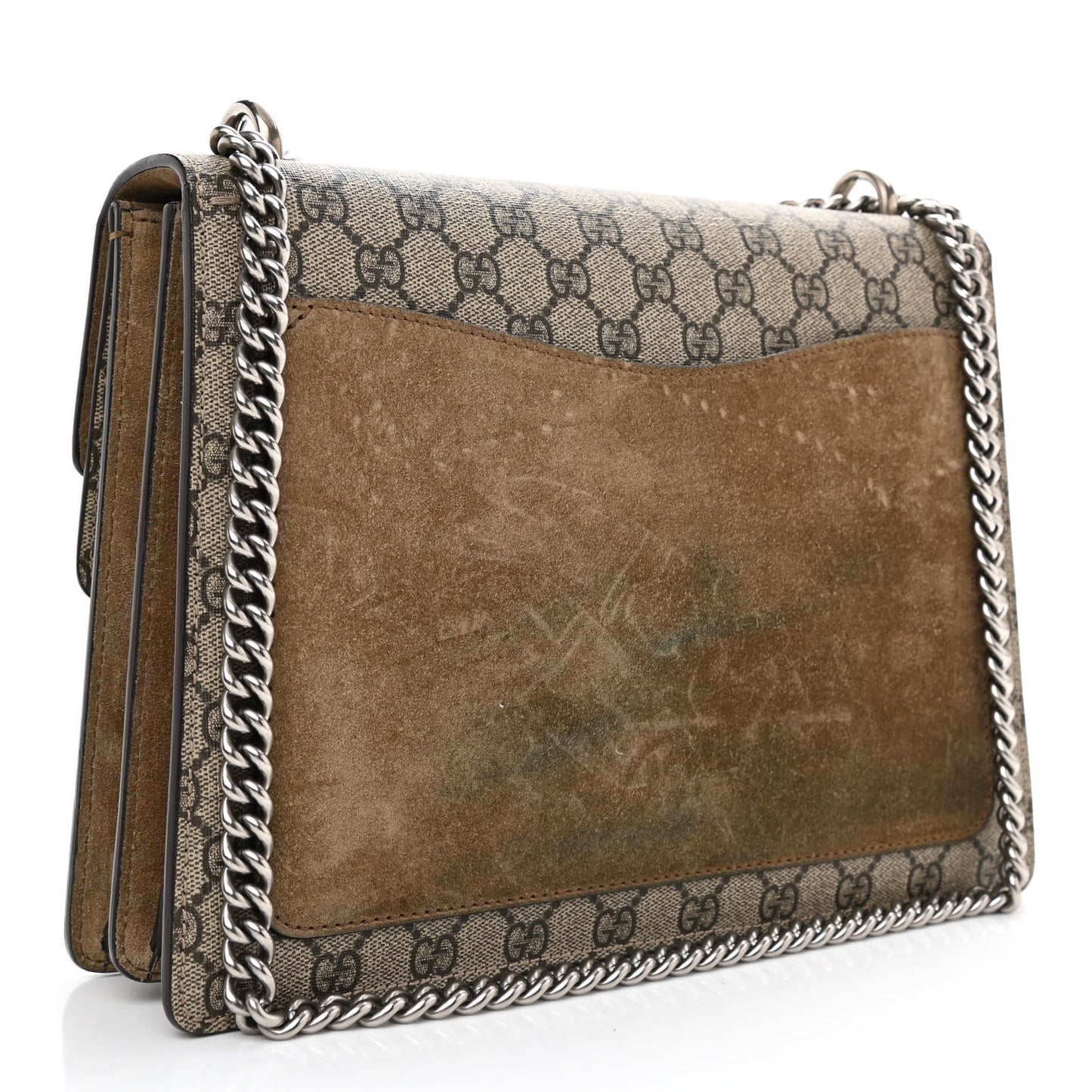 GG Supreme Monogram Medium Dionysus Shoulder Bag Taupe