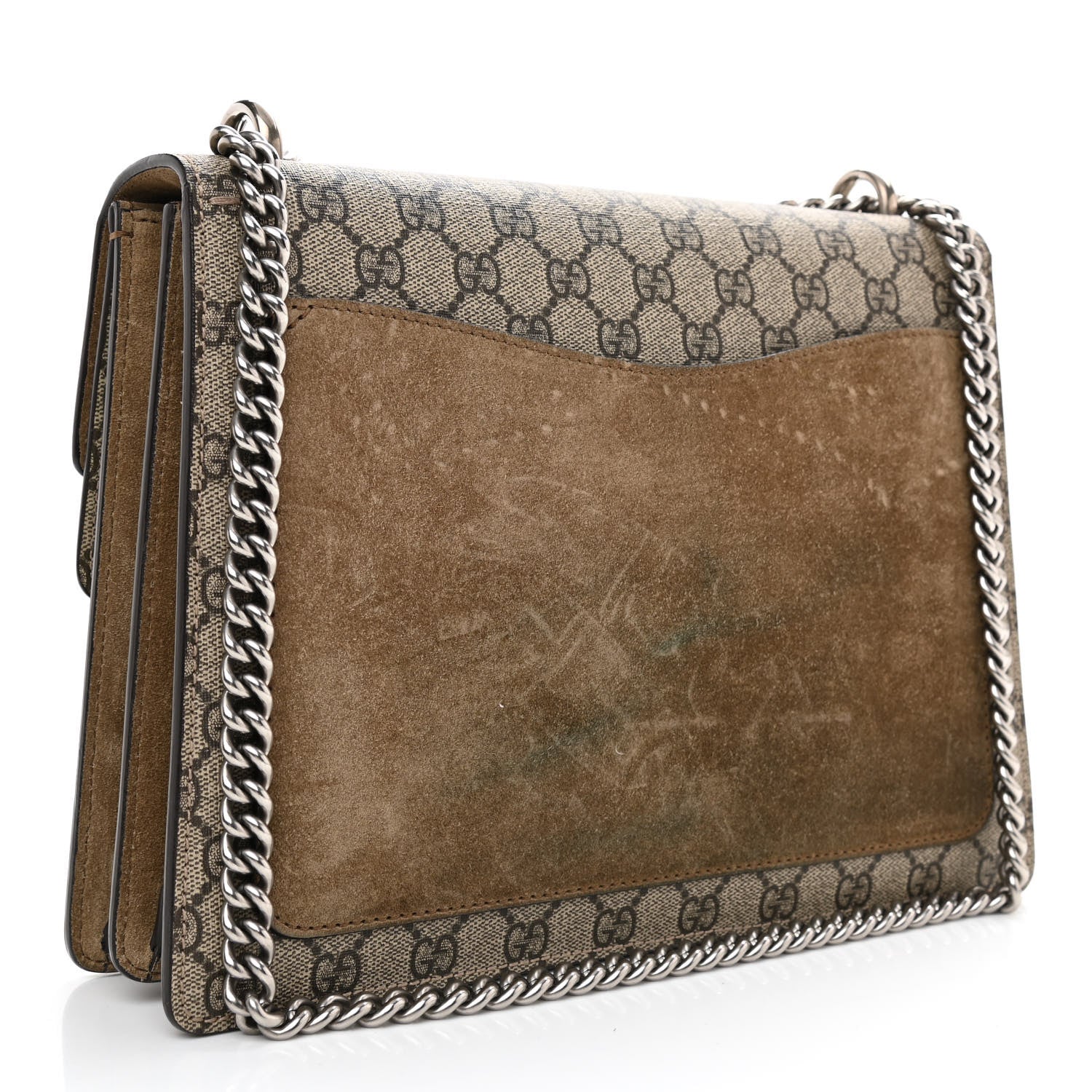 Gucci GG Supreme Monogram Medium Dionysus Shoulder Bag Taupe 3 of 9