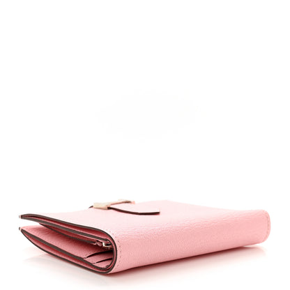 Hermes Chevre Mysore Bearn Compact Wallet Rose Sakura 4 of 7
