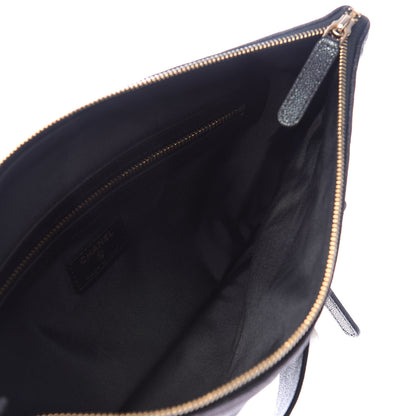 Chanel Iridescent Caviar Medium Night by the C Pouch Clutch Black 6 of 8