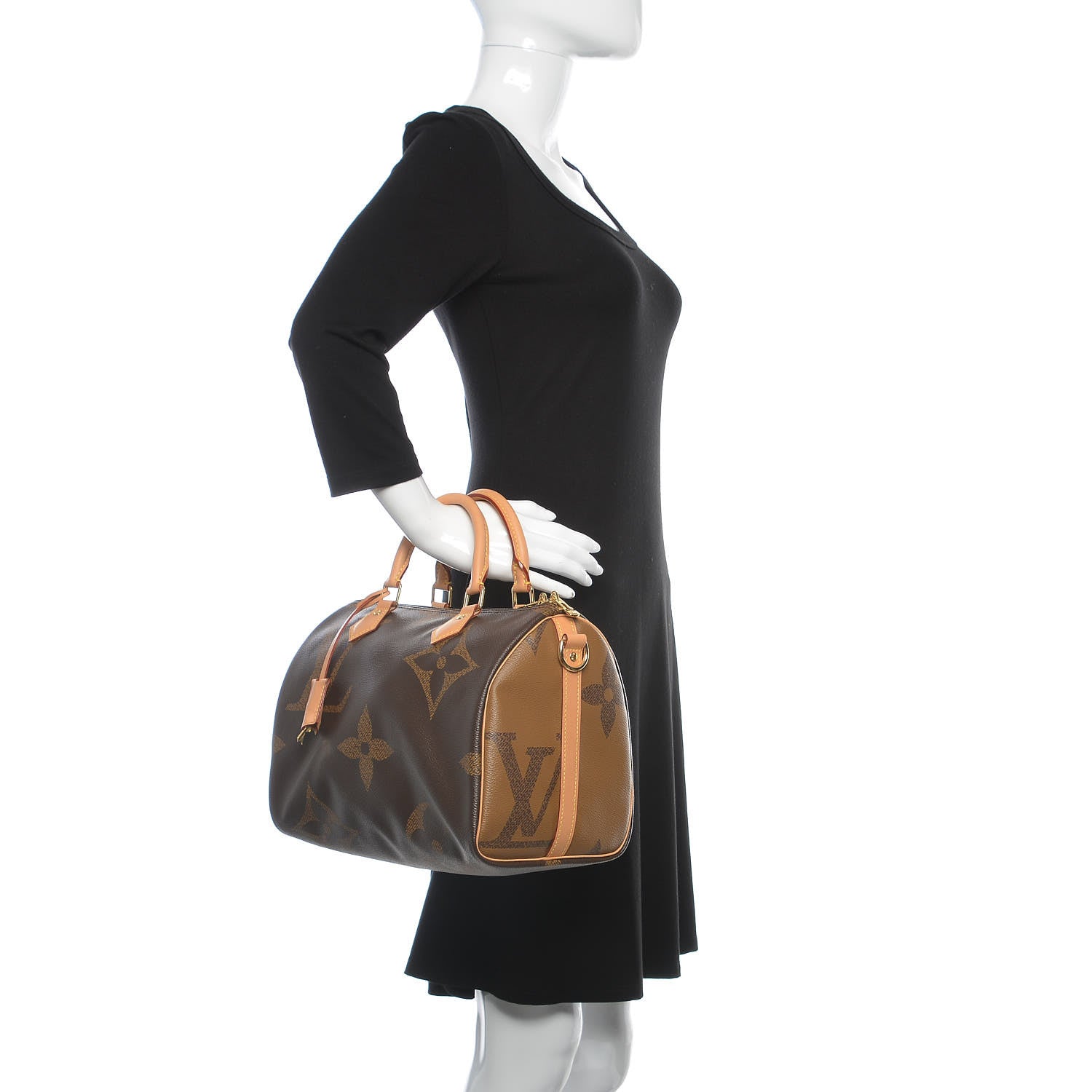Louis Vuitton Reverse Monogram Giant Speedy Bandouliere 30 3 of 12