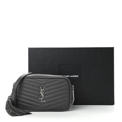 Saint Laurent Grain De Poudre Matelasse Monogram Mini Lou Camera Bag Asphalt 11 of 11