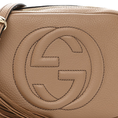 Gucci Pebbled Calfskin Small Soho Disco Bag Camelia 8 of 10