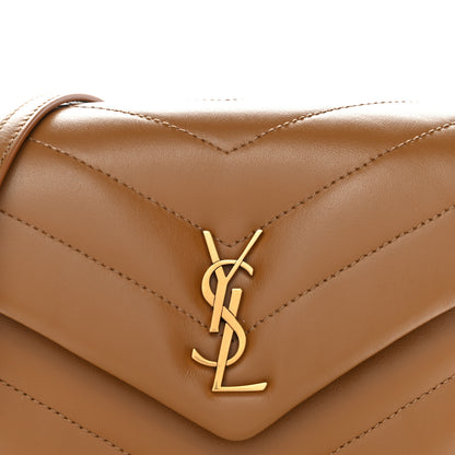 Saint Laurent Calfskin Y Quilted Monogram Toy Loulou Satchel Cork 15 of 21