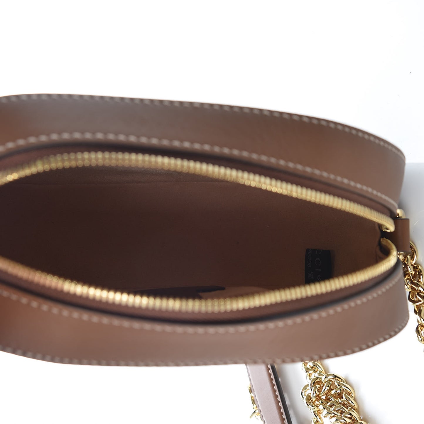 GG Supreme Monogram Blind For Love Embroidered Mini Chain Shoulder Bag Beige Tuscany
