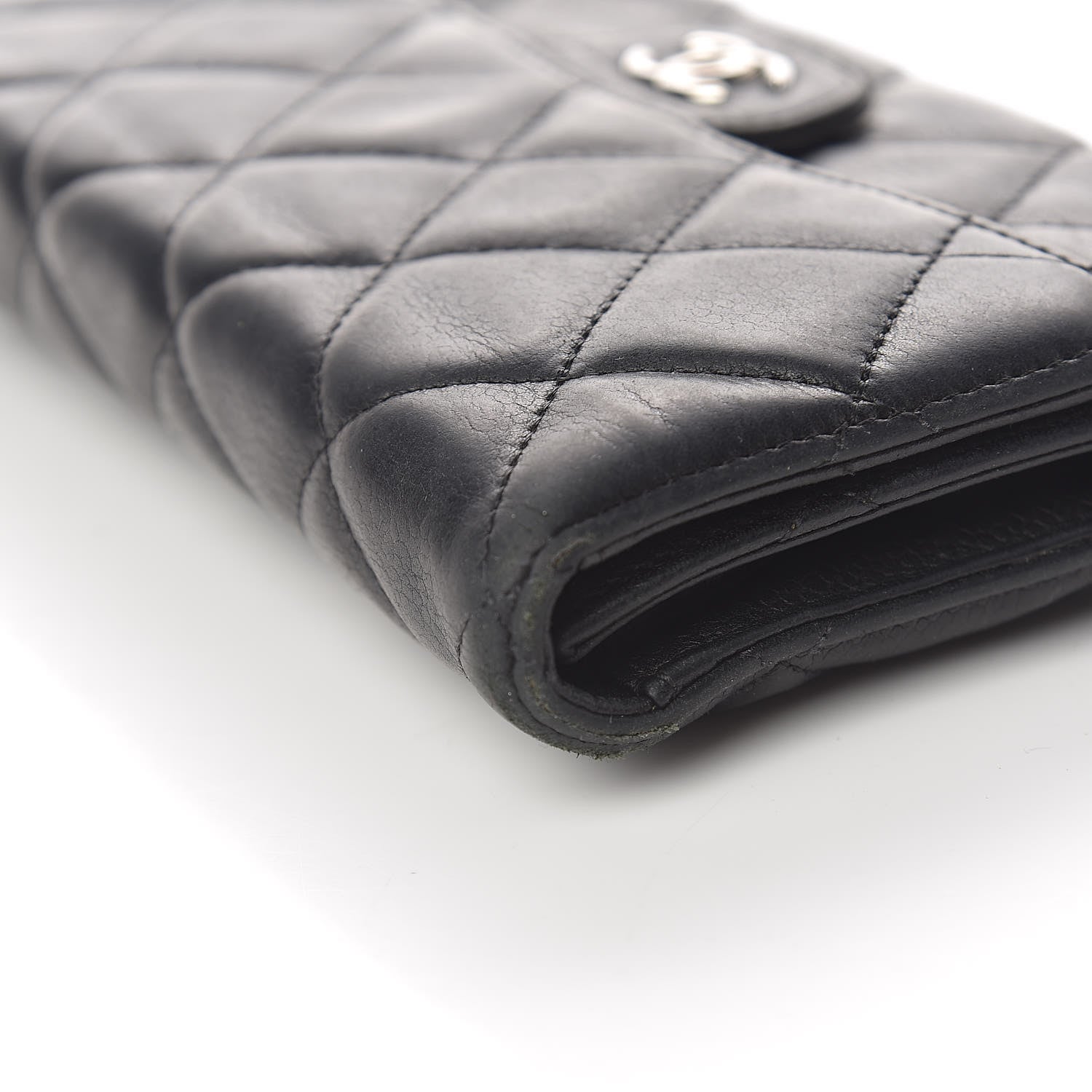 Chanel Caviar Quilted Large Gusset Flap Wallet Black 15 of 17