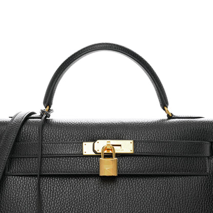 Hermes Ardennes Kelly Sellier 32 Black 5 of 16