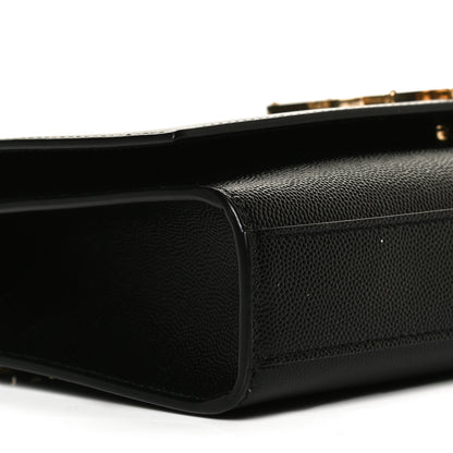 Saint Laurent Grain De Poudre Medium Classic Monogram Kate Satchel Black 8 of 11