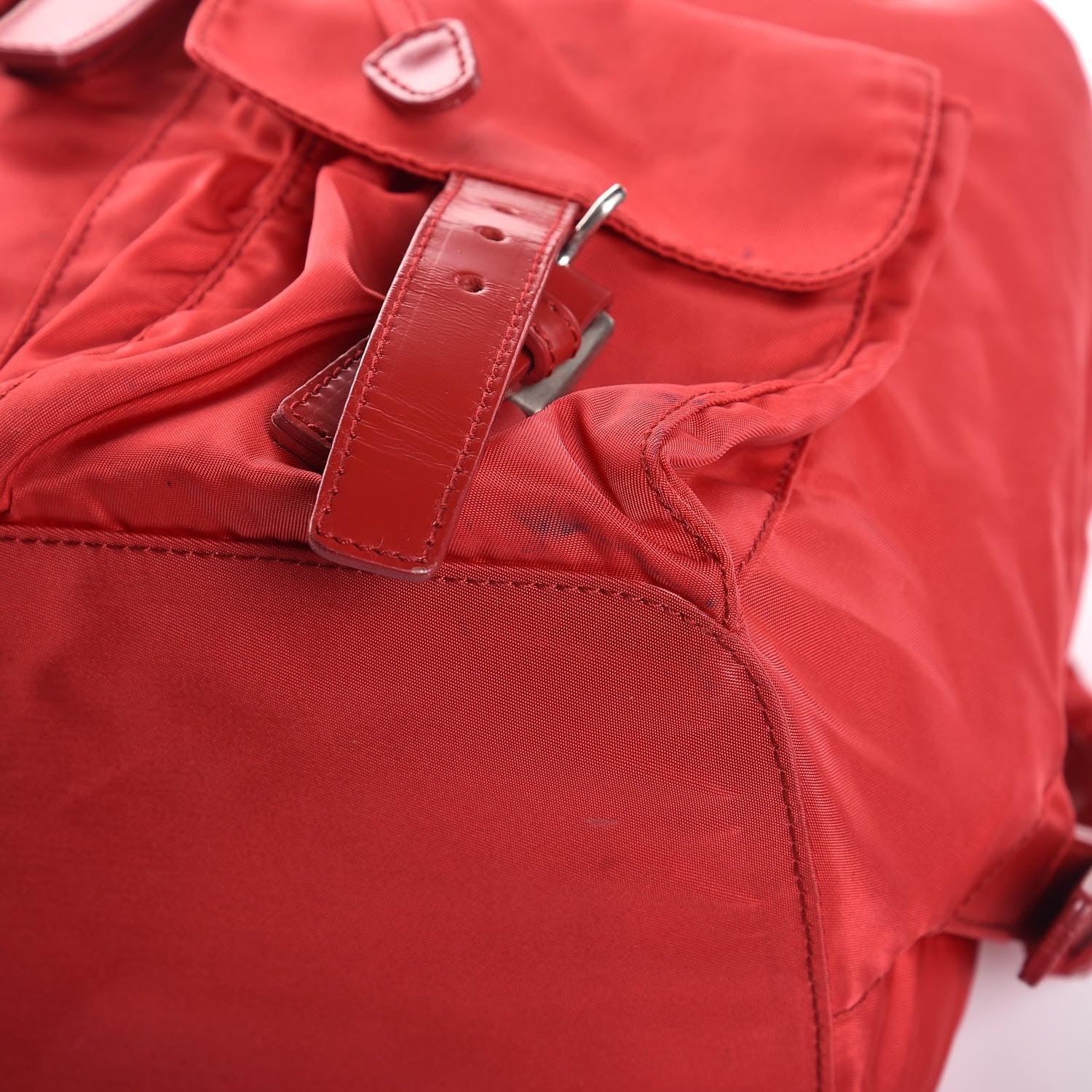 Prada Nylon Vela Medium Backpack Rosso 9 of 13