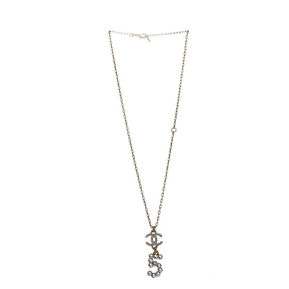 Chanel Crystal City of Light CC Necklace Pendant Gold 2 of 5
