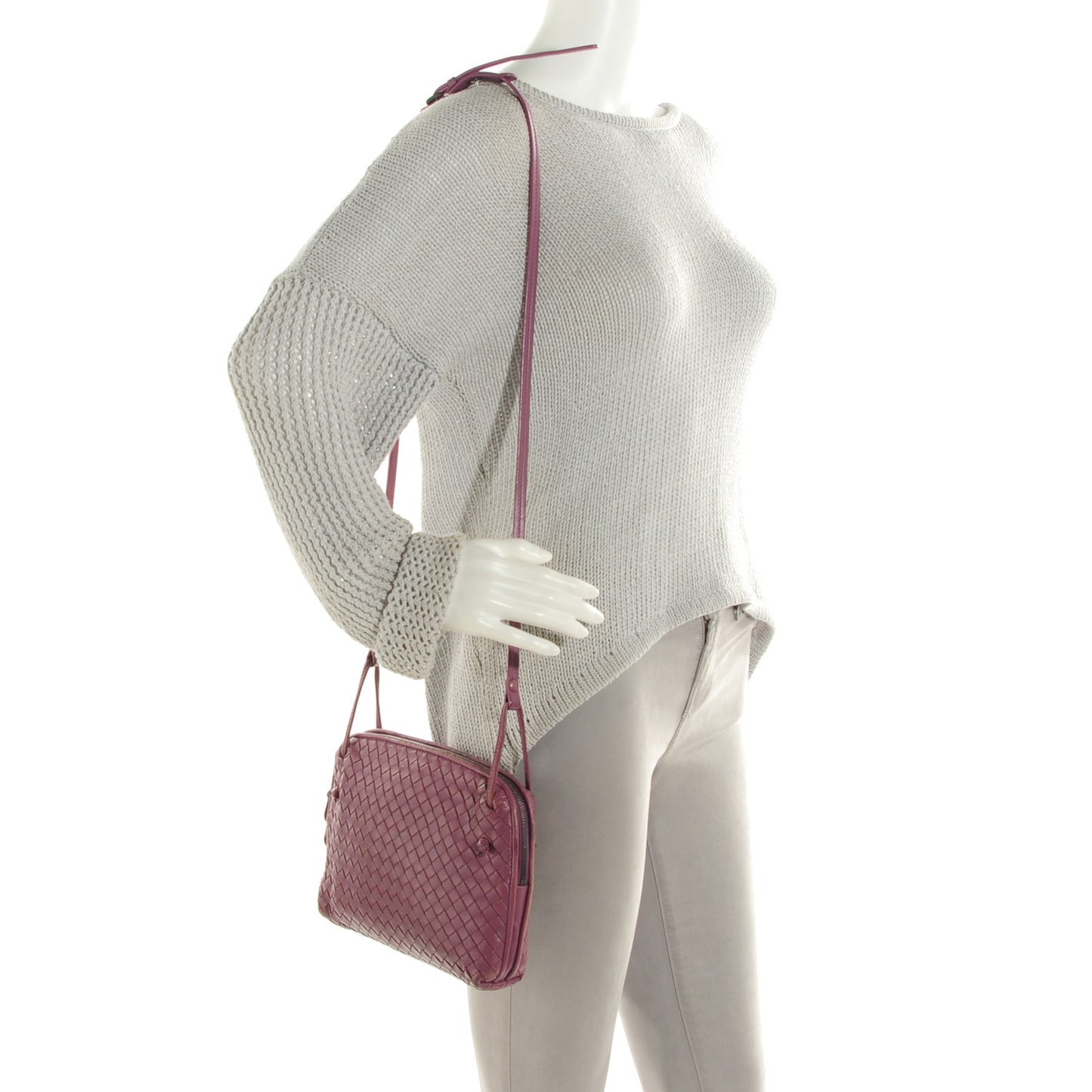 Nappa Intrecciato Crossbody Messenger Corot