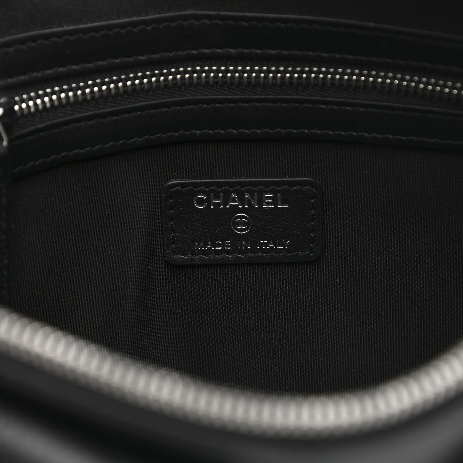 Chanel Caviar Quilted Zipped Multi Pouch Black 6 of 7