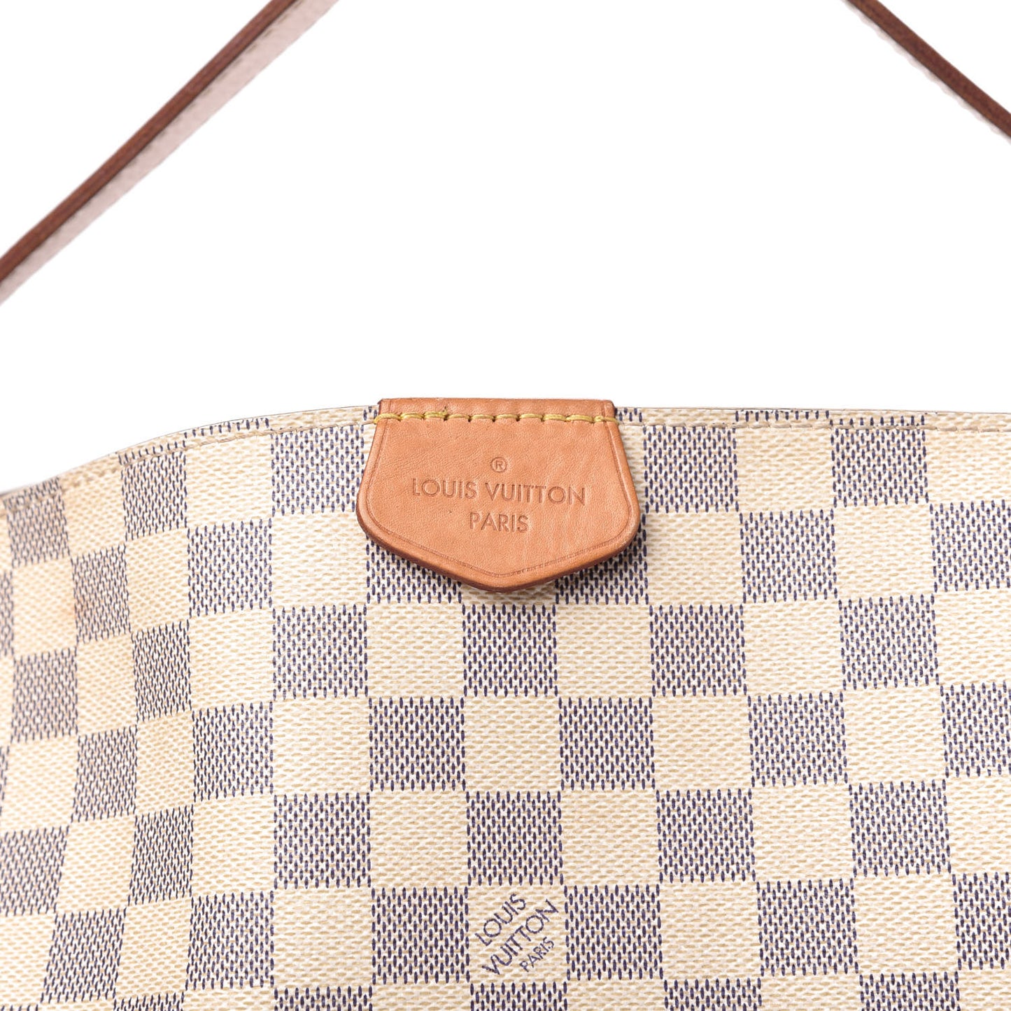 Damier Azur Graceful MM Rose Ballerine