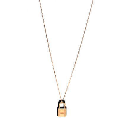 Hermes Swift Small O'Kelly Pendant Necklace Black 1 of 6