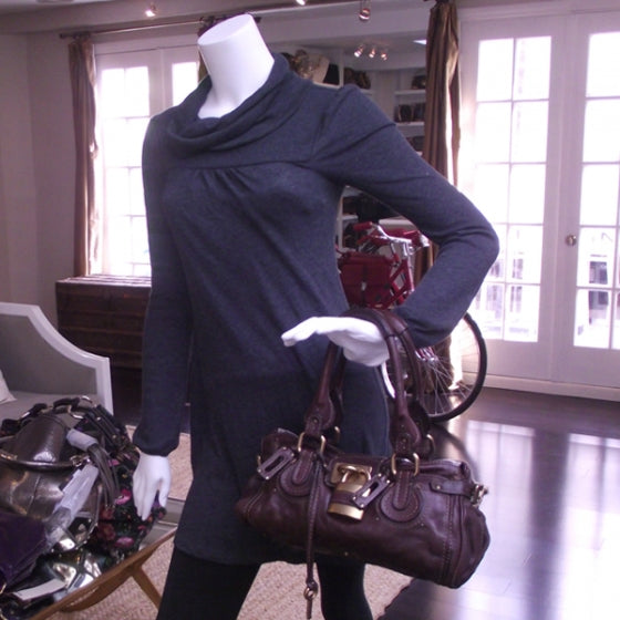 Chloe Leather Paddington Grenat 2 of 17
