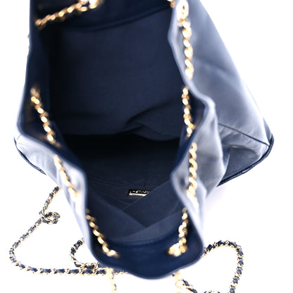 Chanel Lambskin Quilted Large In Seoul Backpack Navy 4 of 12