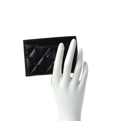 Chanel Lambskin Quilted Card Holder So Black 2 of 11