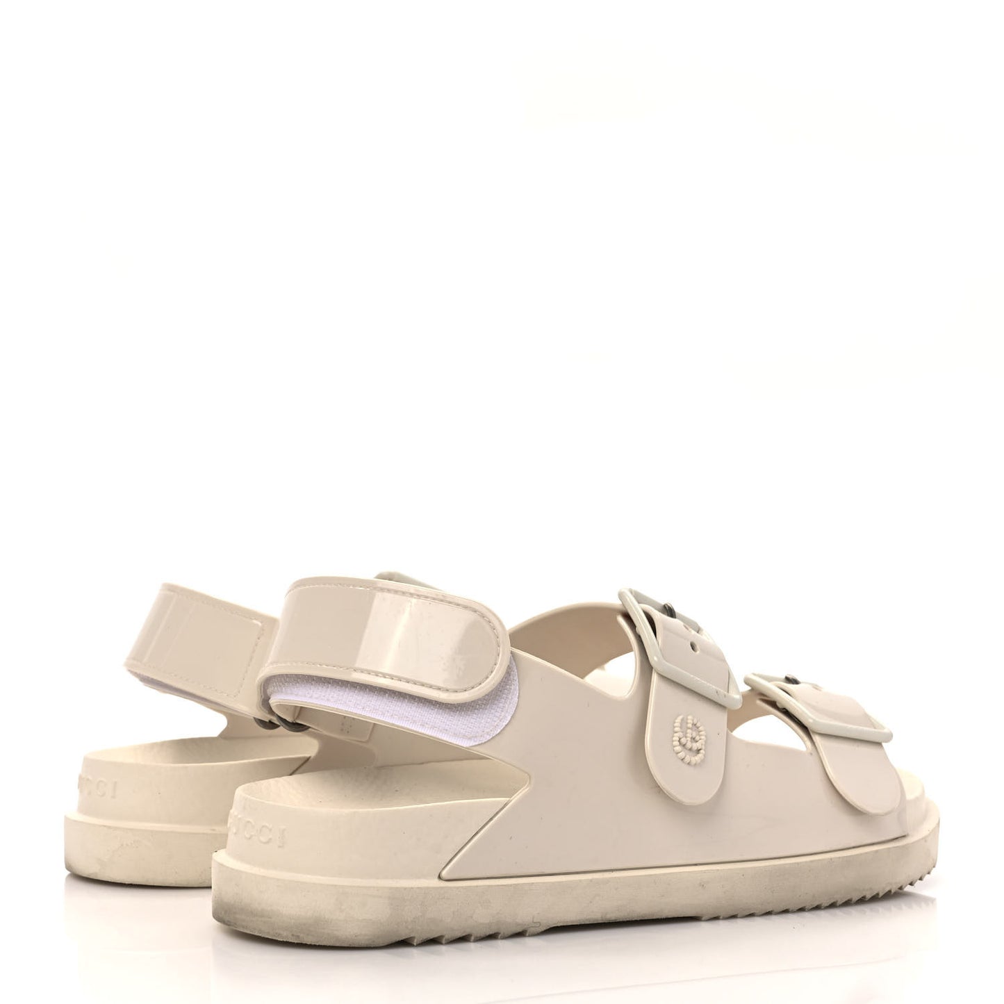 Rubber Mini Double G Womens Isla Dad Sandals 38 Dusty White
