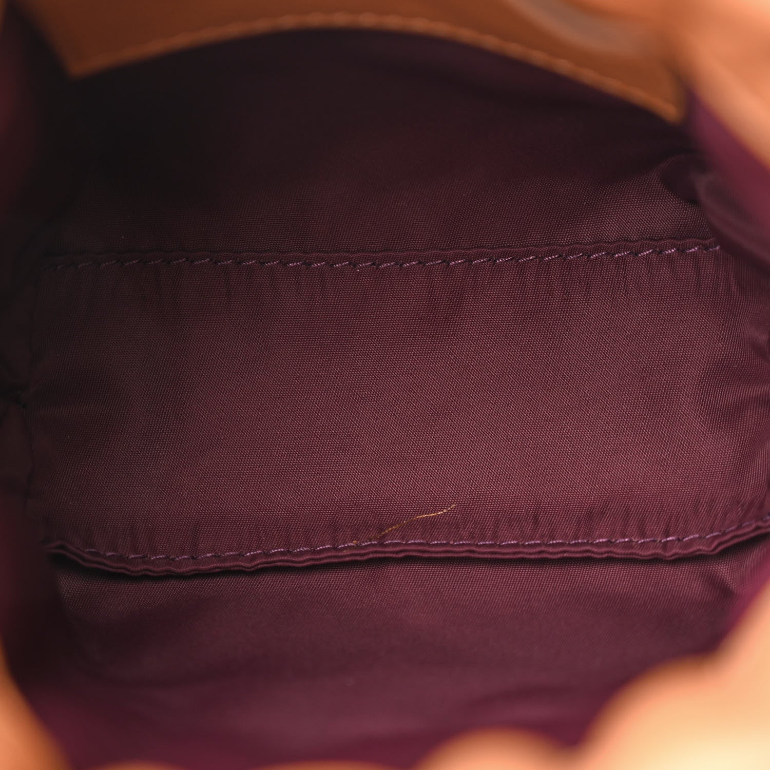 Burberry Lambskin Quilted Mini Lola Bucket Bag Maple Brown 5 of 9