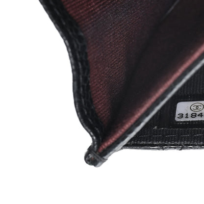 Chanel Caviar Quilted Flap Card Holder Wallet Black 8 of 10